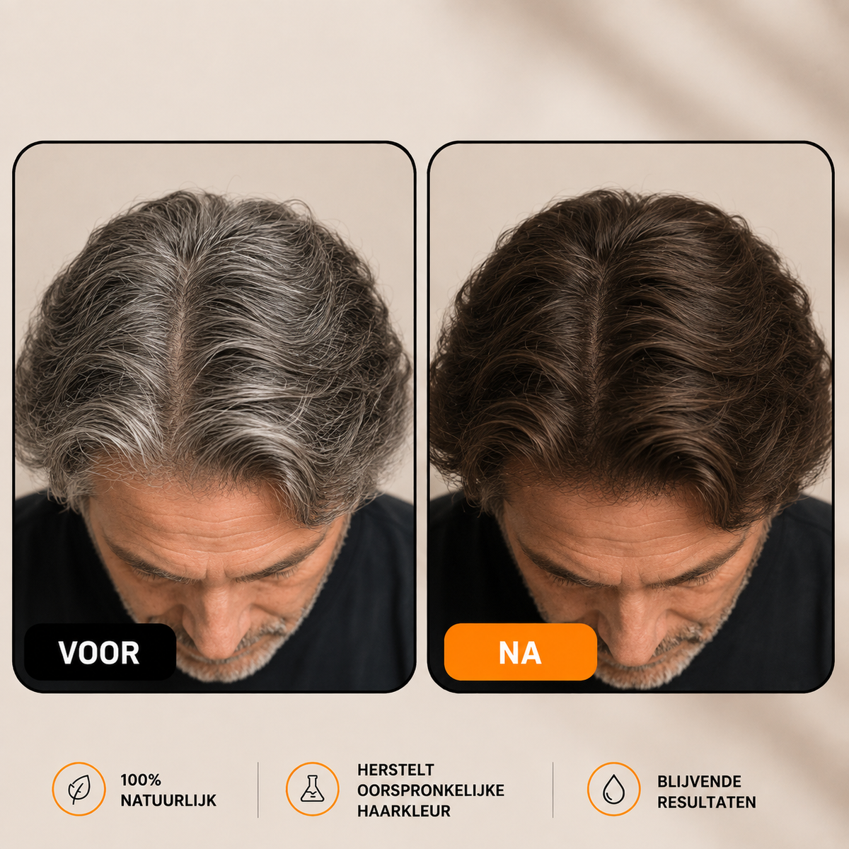 Anti-Grijs Formule | Herstelt Natuurlijke Haarkleur