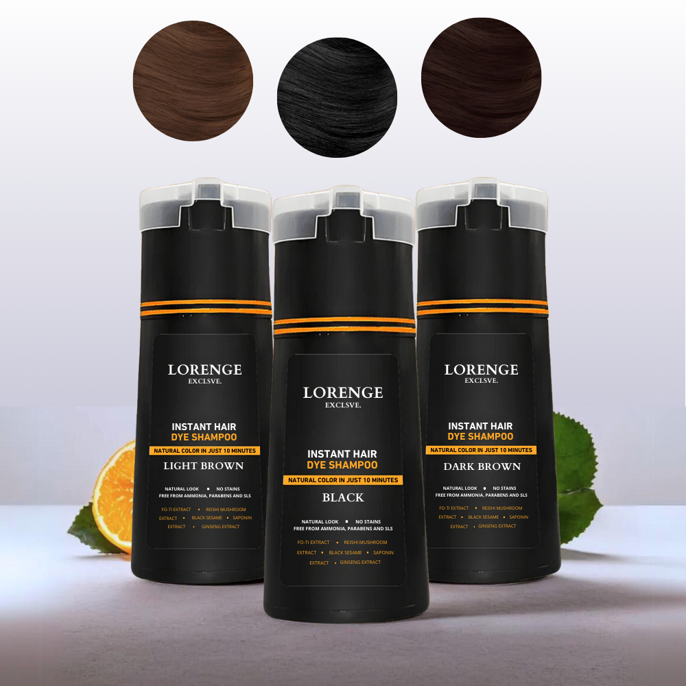 Instant Hair Dye Shampoo ~ Kleurt Grijze Haren