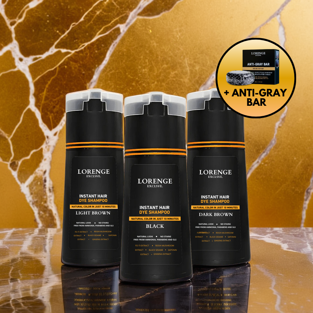 Instant Hair Dye Shampoo ~ Kleurt Grijze Haren