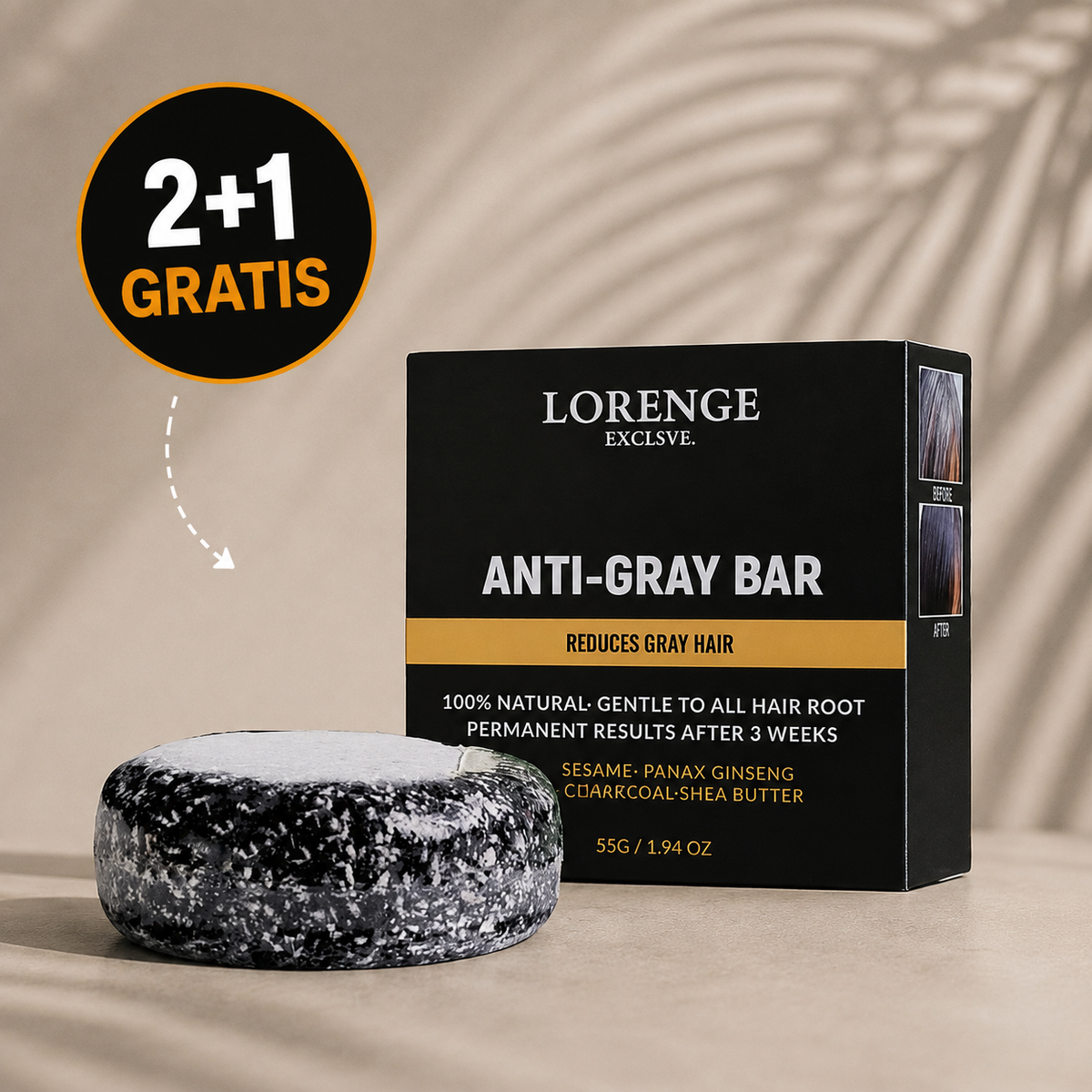 Anti-Grijs Formule | Herstelt Natuurlijke Haarkleur