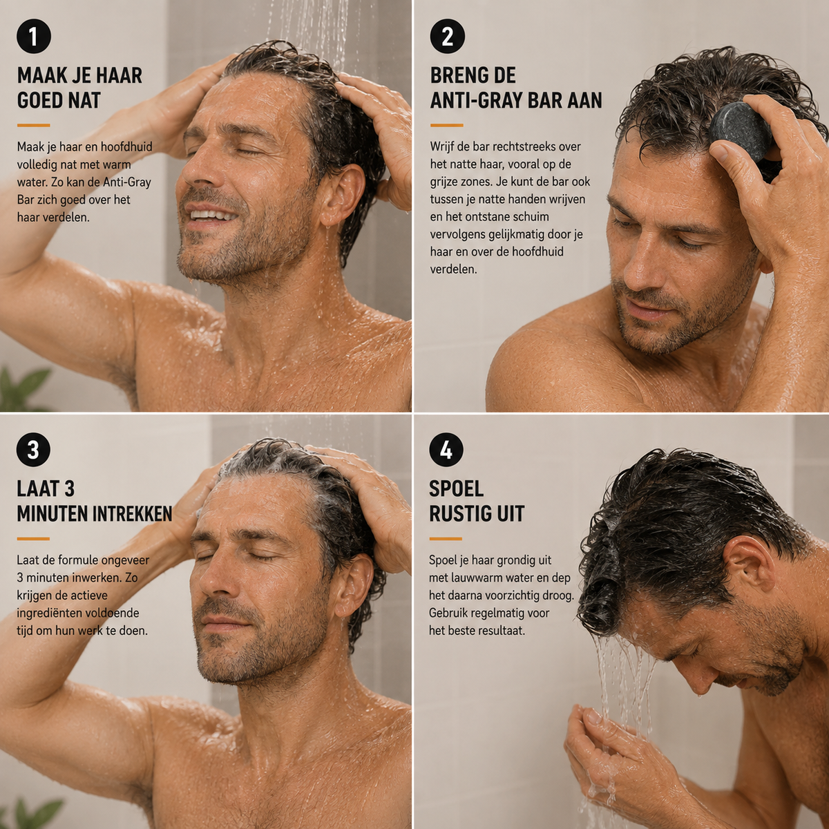 Anti-Grijs Formule | Herstelt Natuurlijke Haarkleur